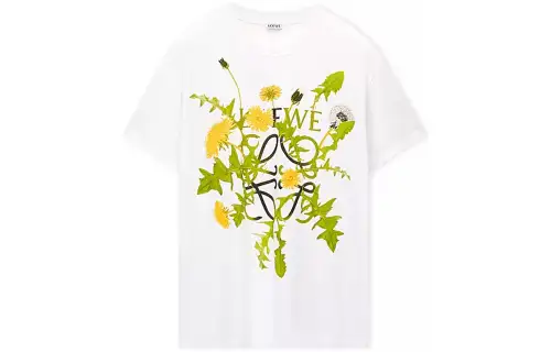 LOEWE Anagram Flowers T Shirt