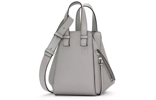 LOEWE Hammock Soft Grain Cow Leather Shoulder Bag, Crossbody Bag, Handbag Regular Women's Pearlescent Gray