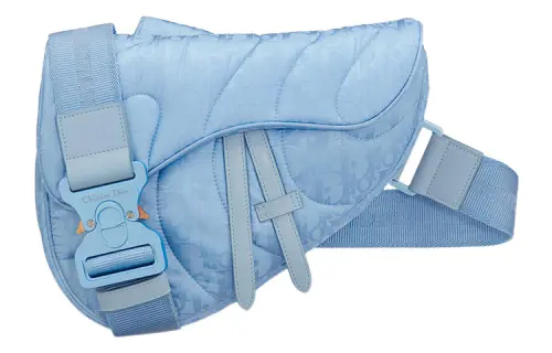DIOR Leather Saddle Bag, Shoulder Bag, Crossbody Bag Men's Blue