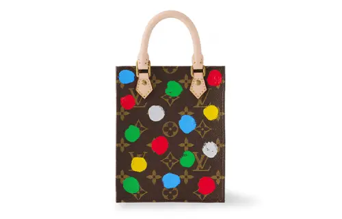LOUIS VUITTON Yayoi Kusama Collaboration Petit Sac Plat Coated Canvas Sheet Music Bag Tote Bag, Shopping Bag, Handbag