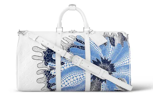 LOUIS VUITTON X Yayoi Kusama Keepall 50 White