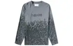 Nike T Shirts Men's Gray Crew Neck Moderate Straight Fit