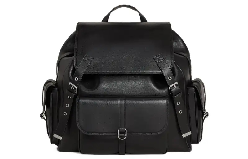 CELINE Smooth Cow Leather Backpack Large Men's Black