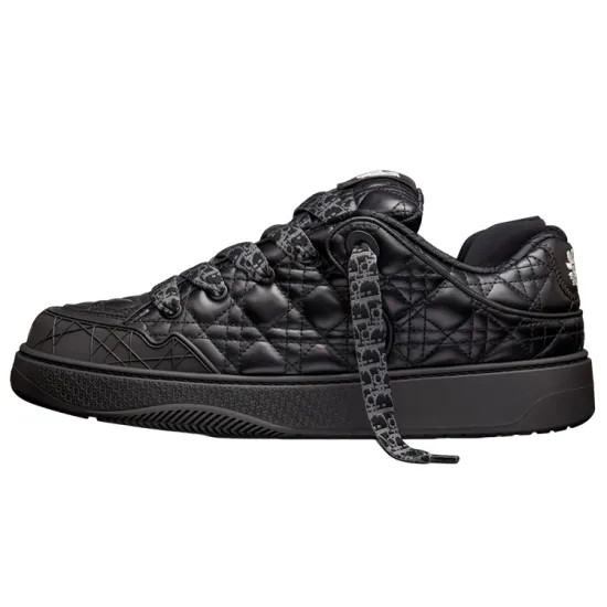 DIOR B9S Skater Erl Black Quilted Cannage Calfskin