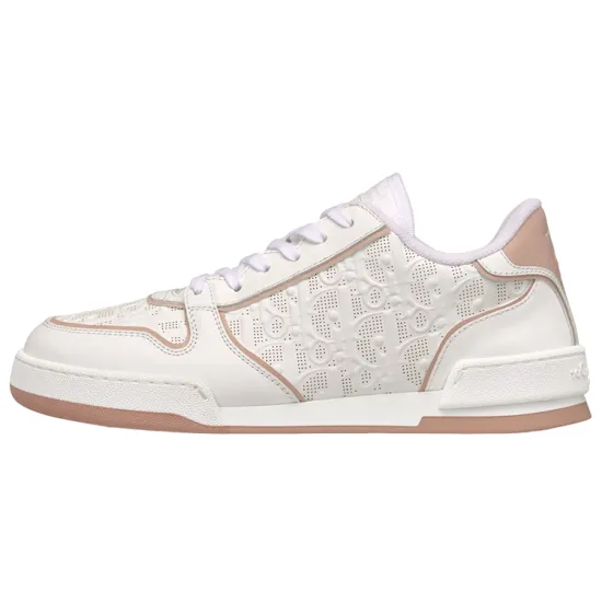 DIOR One White And Nude DIOR Oblique Perforated Calfskin Women's