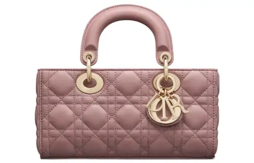 DIOR Lady D JOY Sheepskin Handbag Shoulder Bag, Crossbody Bag, Handbag Small Women's Peony Pink
