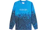 Nike T Shirts Men's Blue Crew Neck Moderate Straight Fit
