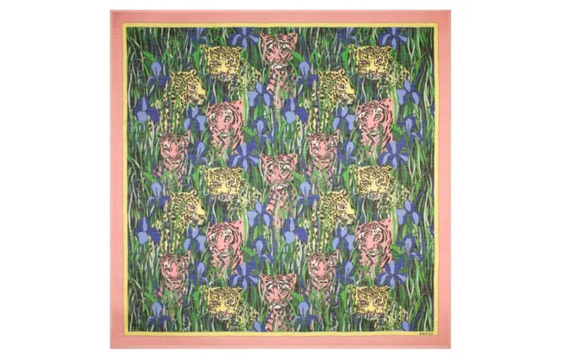 GUCCI Silk Silk Scarves Women's