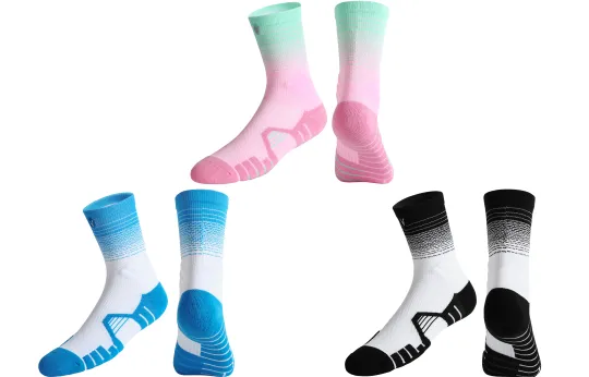 VEIDOORN Basketball Socks Unisex Gift Box Set Pink Blue