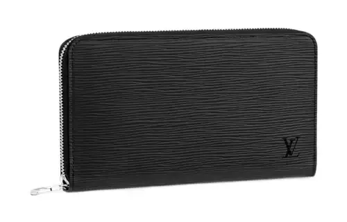 LOUIS VUITTON Zippy Epi Leather Wallet Regular Men's Black