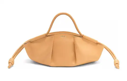 LOEWE Bright Nappa Cow Leather Dumpling Bag, Shoulder Bag, Crossbody Bag, Handbag Small Women's Warm Sand