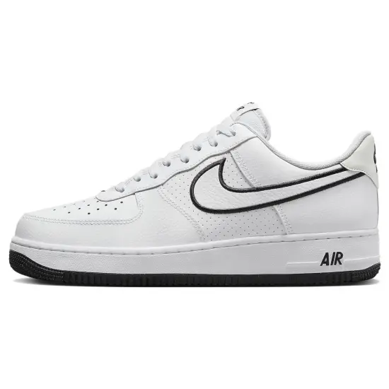 Nike Air Force 1 '07 'Embroidered Swoosh White Black'