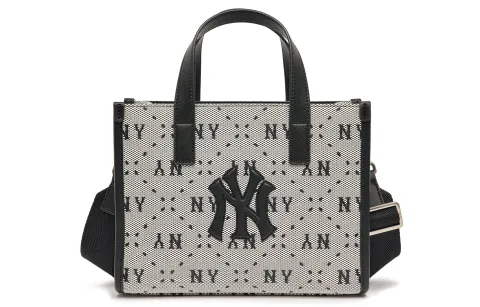 MLB New York Yankees Artificial Leather Tote Bag, Shopping Bag, Portable Crossbody Bag, Shoulder Bag Small Women's