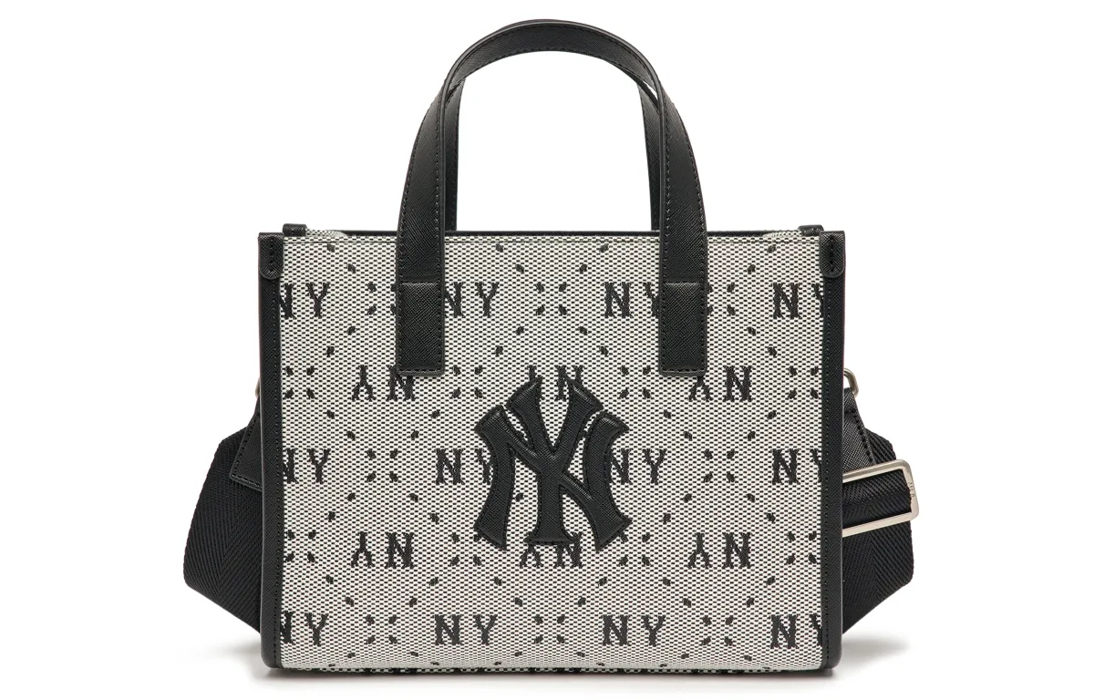 MLB New York Yankees Artificial Leather Tote Bag, Shopping Bag, Portable Crossbody Bag, Shoulder Bag Small Women's