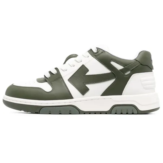 OFF-WHITE Out Of Office Ooo Low Tops White Khaki