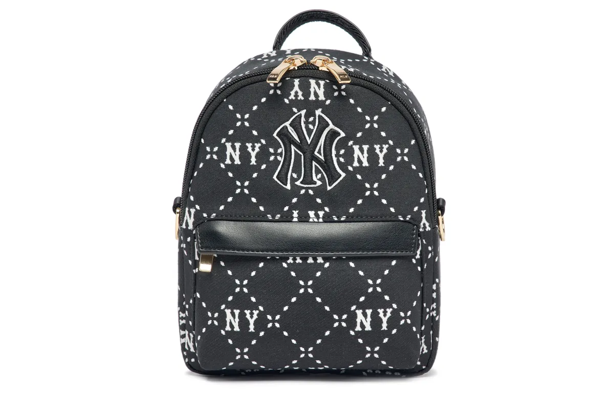 MLB Monogram Artificial Leather Kids' Backpack Regular Women's Black