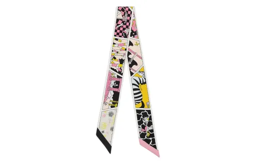 HERMES Silk Scarves Women's Blue