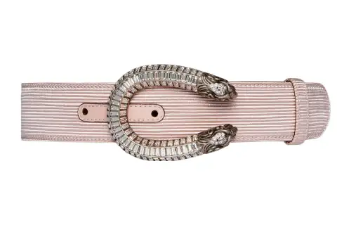 GUCCI Fabric Belts Women's Pink Width 4cm