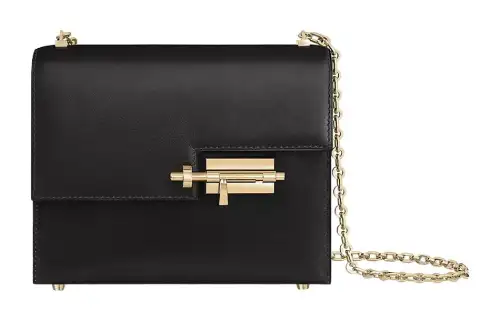 HERMES Verrou Cow Leather Verrou Bag Shoulder Bag Regular Women's Noir Black