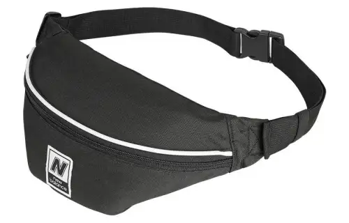 New Balance Polyester Shoulder Bag, Crossbody Bag, Sling Bag, Fanny Pack Regular Unisex Black
