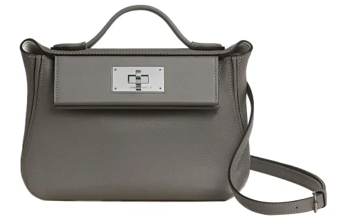 HERMES 24/24 Evercolor & Swift Calfskin Shoulder Bag, Crossbody Bag, Handbag Mini Women's