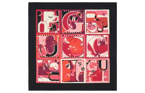 GUCCI Scarves Women's Black/Pink
