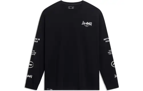 Li Ning Sports Fashion Collection T Shirt Men's Black