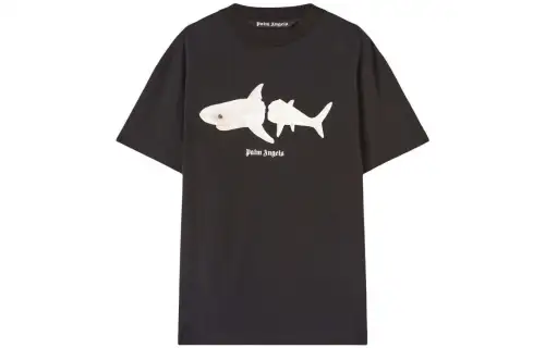 PALM ANGELS White Shark Classic Tee