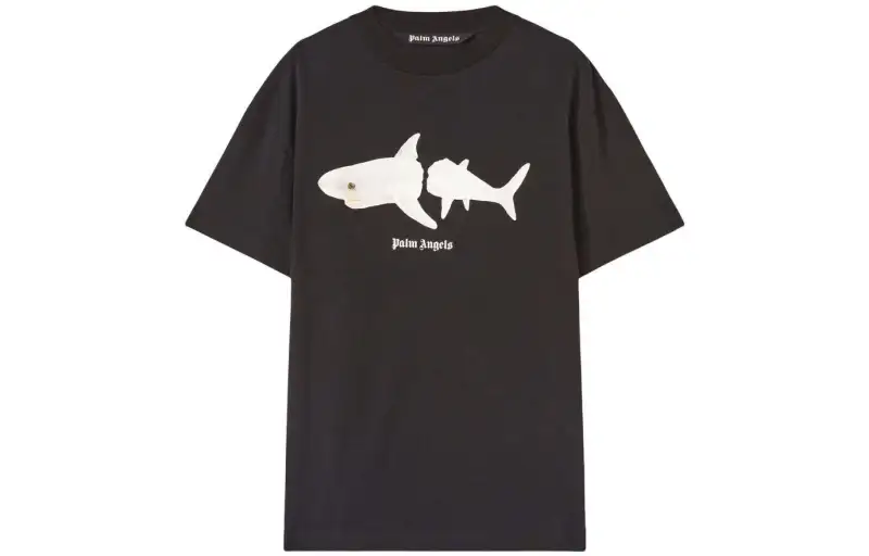 PALM ANGELS White Shark Classic Tee