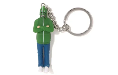 A BATHING APE Keychain Unisex Green/Blue