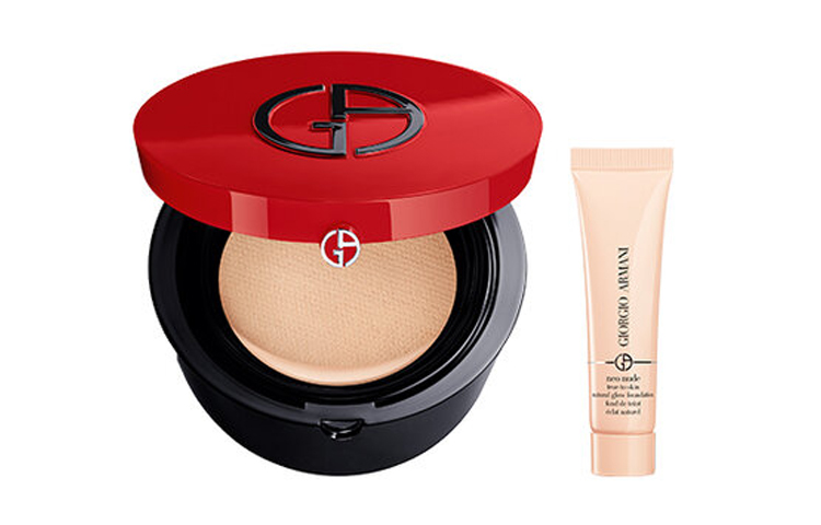 GIORGIO ARMANI Giorgio Armani Queen's Day Limited Patent Leather Red Air Cushion + Makeup Lotion Set to Improve Complexion