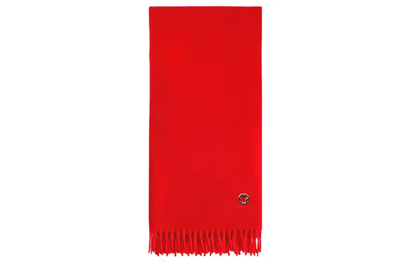 Loro Piana Knit Scarves Unisex Red