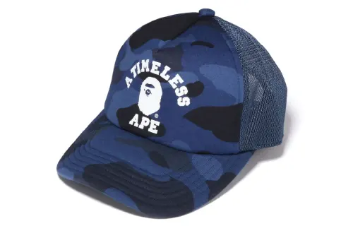 Bape X JJJJound Color Camo College Mesh Cap