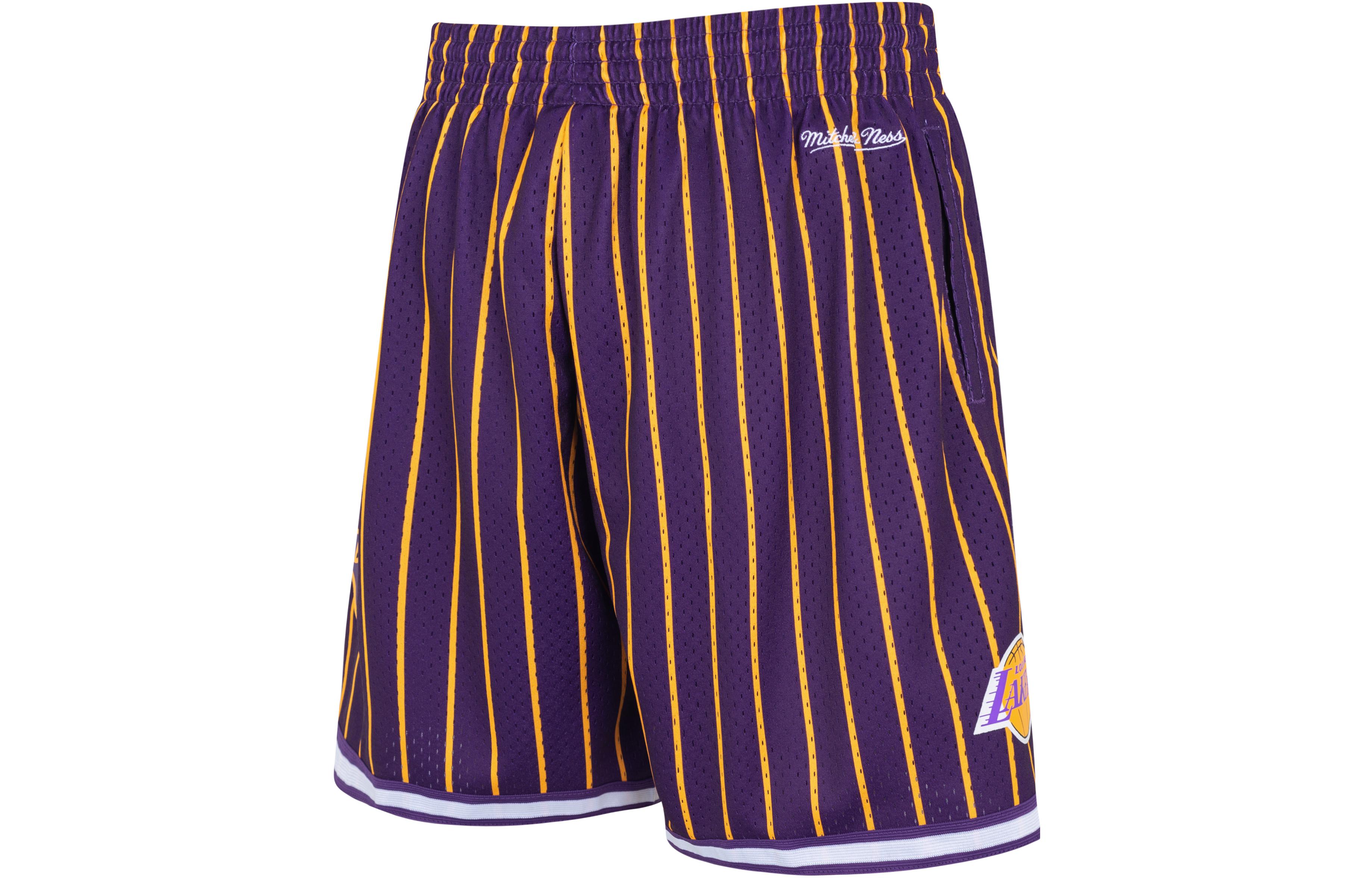Mitchell Ness Basketball Shorts Unisex Purple Gold Moderate Other