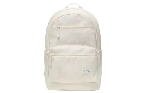 Li Ning Sports Life Collection Polyester Students Backpack Regular Unisex Ecru