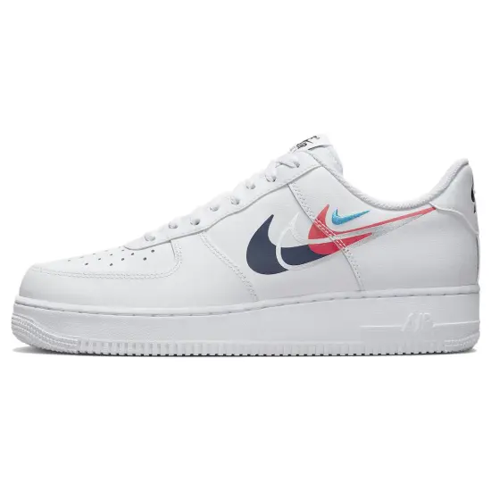 Nike Air Force 1 Low '07 Quadruple Swoosh White Navy Crimson