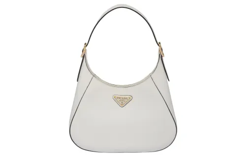 PRADA Leather Handbag, Shoulder Bag Women's White