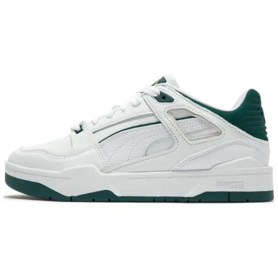 PUMA Slipstream Skateboarding Shoes Unisex Low-top White/green