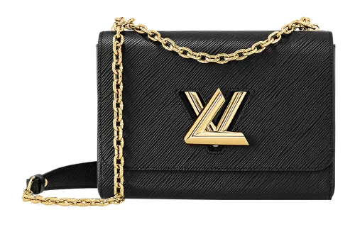 LOUIS VUITTON Twist Epi Grain Cow Leather Shoulder Bag, Crossbody Bag Medium Women's Black