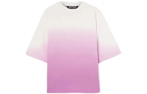 PALM ANGELS Gradient Logo print T shirt