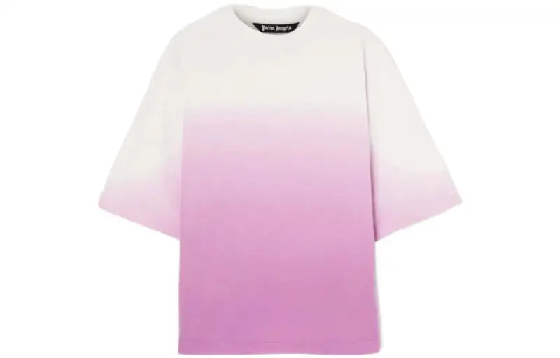 PALM ANGELS Gradient Logo print T shirt