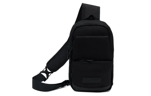 Li Ning Athleisure Fabric Crossbody Bag, Shoulder Bag, Sling Bag Regular Unisex Black