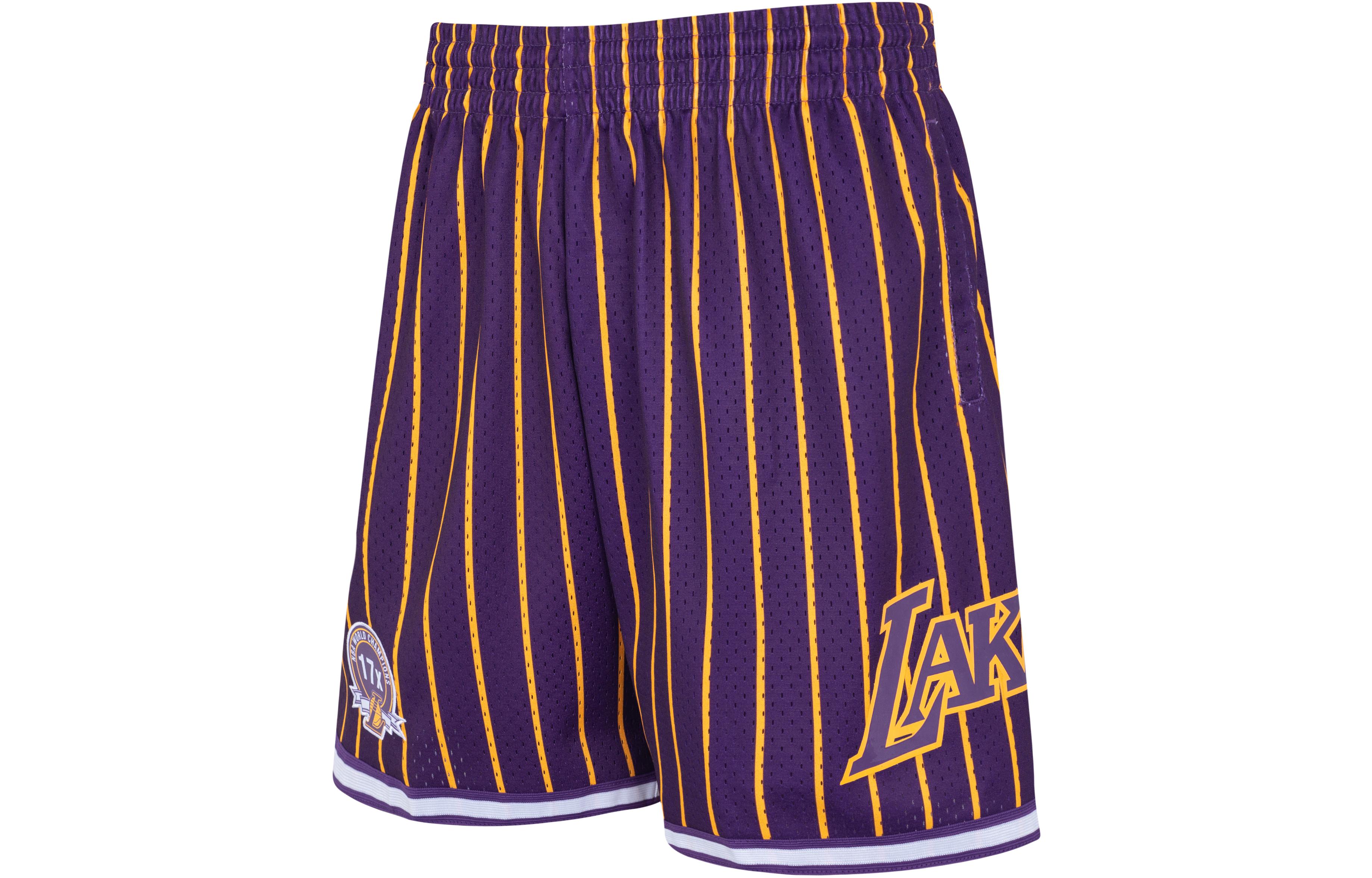 Mitchell Ness Basketball Shorts Unisex Purple Gold Moderate Other