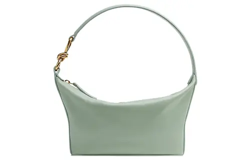 Bottega Veneta KNOT Cow Leather Shoulder Bag, Pochette Handbag, Shoulder Bag Women's Sage Green