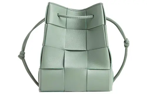 Bottega Veneta Crossbody Bucket Bag Small Intreccio New Sauge