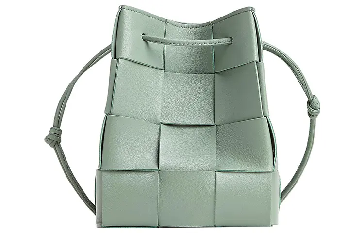 Bottega Veneta Crossbody Bucket Bag Small Intreccio New Sauge