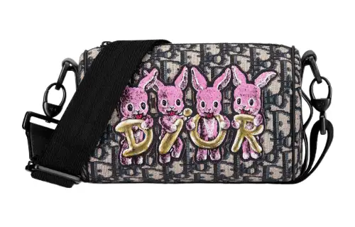 DIOR Oblique Print Fabric Shoulder Bag, Crossbody Bag Mini Kids'