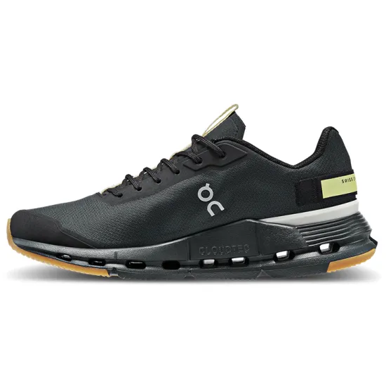 On Cloudnova Form Support Low Top Casual Shoes Women's Black Grass Yellow