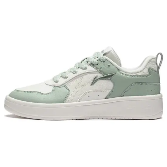 LINING Spike Years Skateboard Shoes Women's Low-Top White/Green
