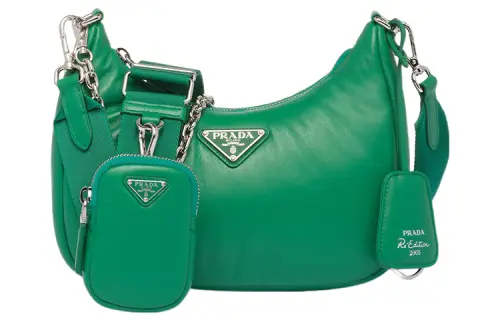 PRADA Padded Nappa Leather Re Edition Shoulder Bag Mango